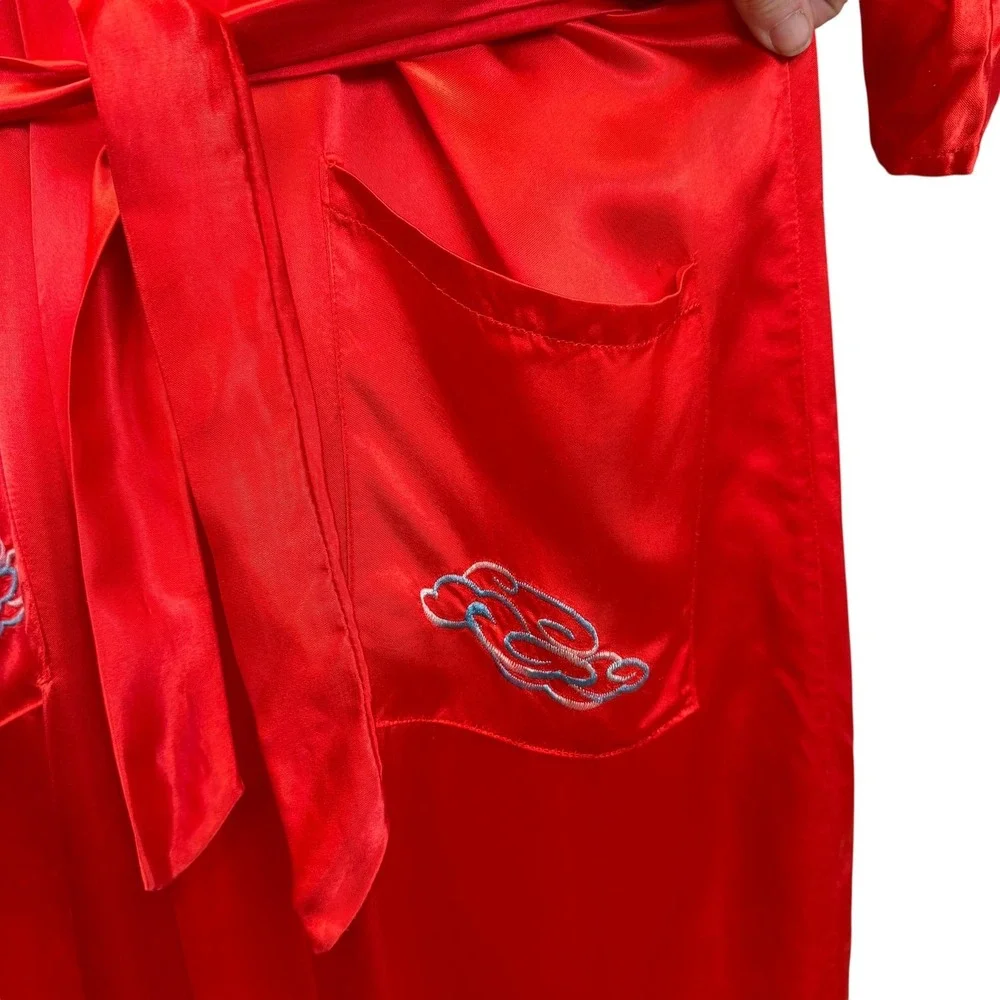 Source Unknown satin kimono